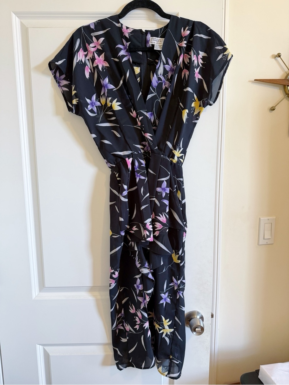 Vintage 80's Floral Belted Dress by Charlee Allison for Eljay 5/6